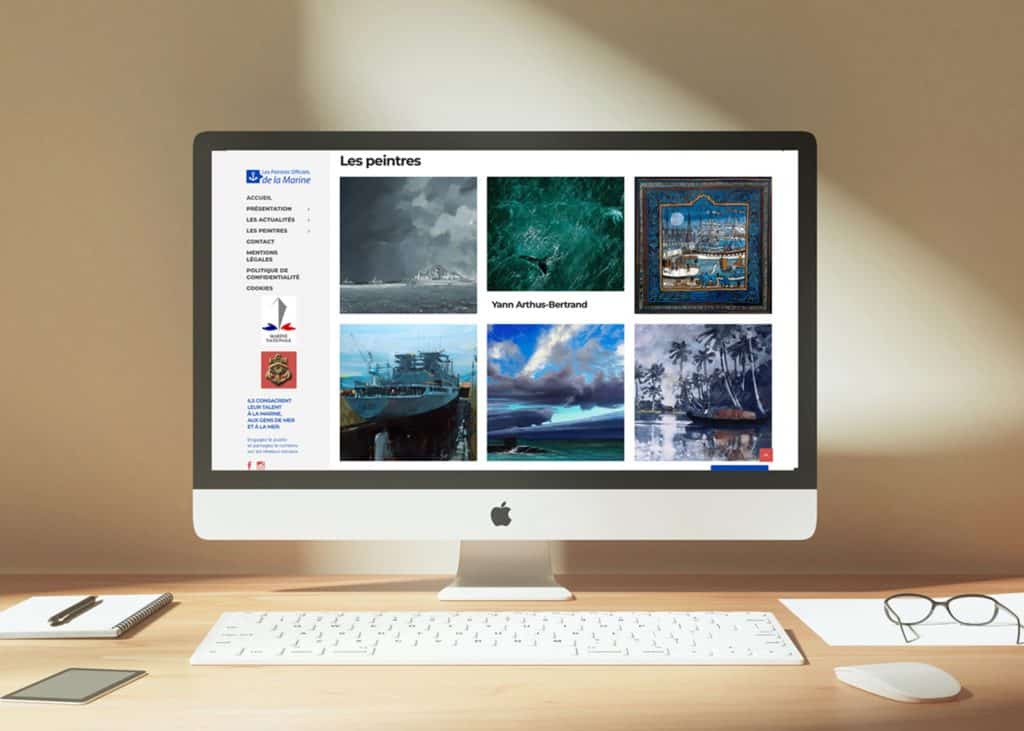 Peintres Officiels de la Marine site internet - La Compagnie Creative